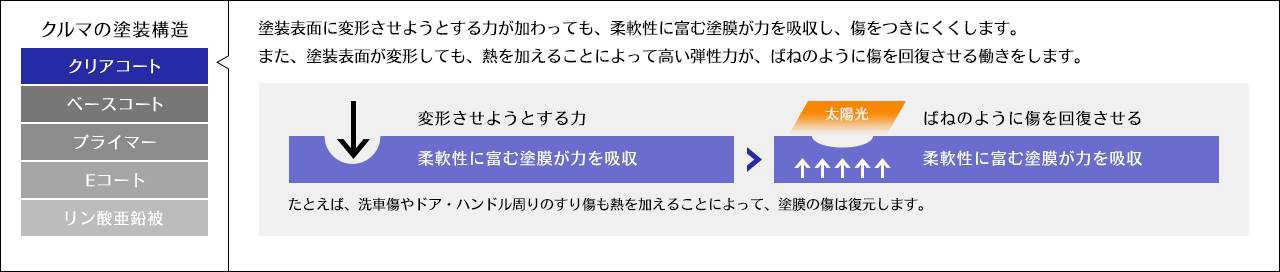 塗膜の復元イメージ
